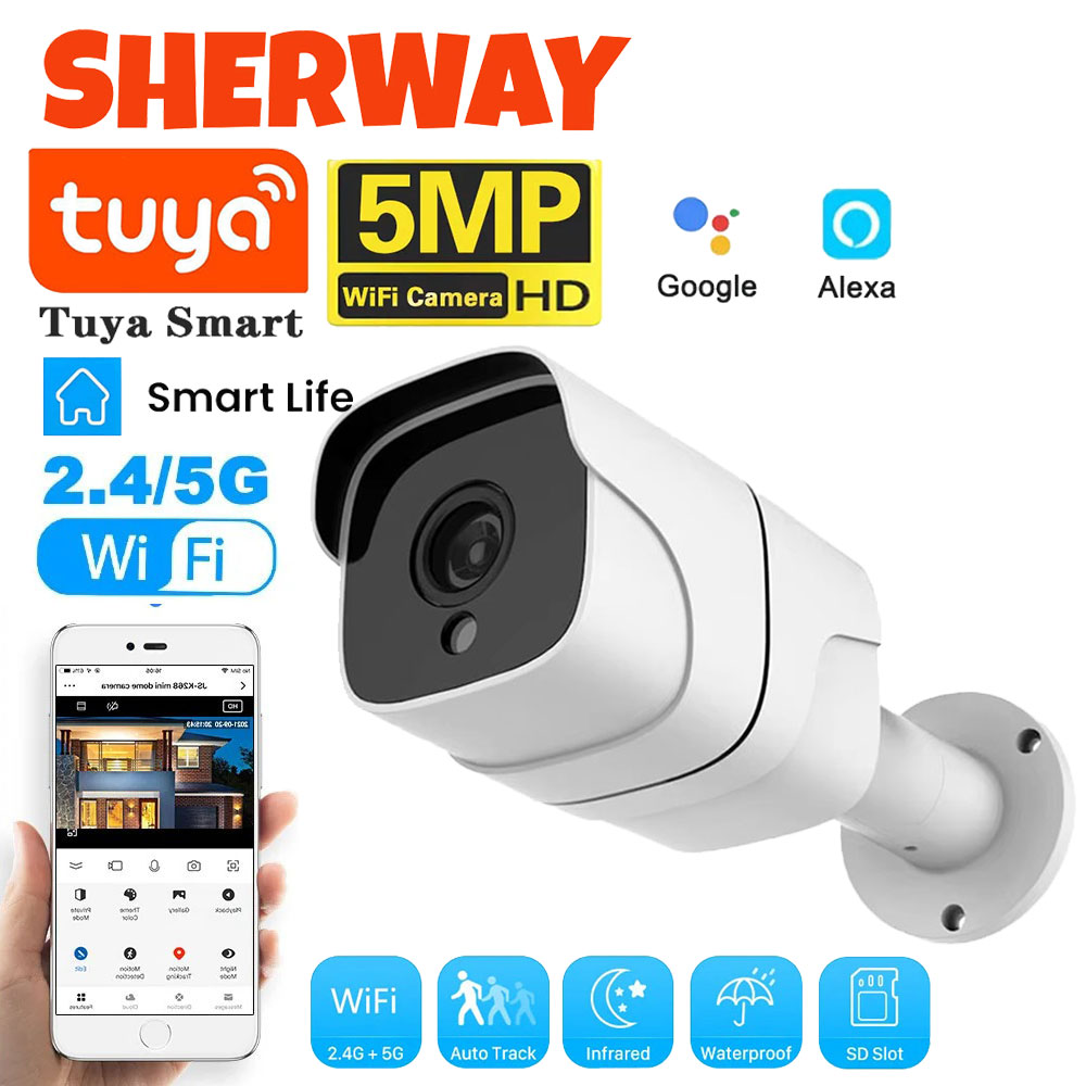 Home Security Google Camera - Tuya 5G Wifi cámara IP bala