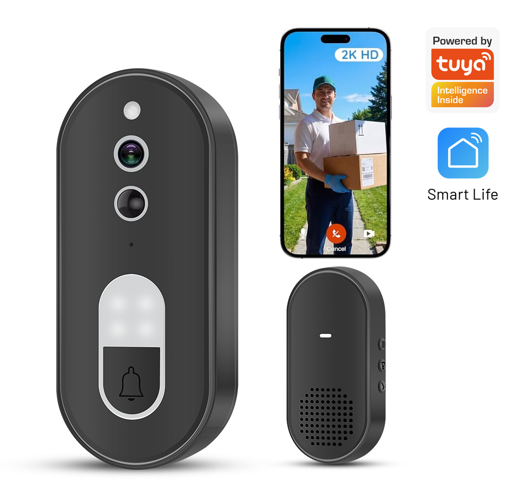 Home Security Google Camera - Videoportero Inalámbrico WiFi Tuya 1080P HD,