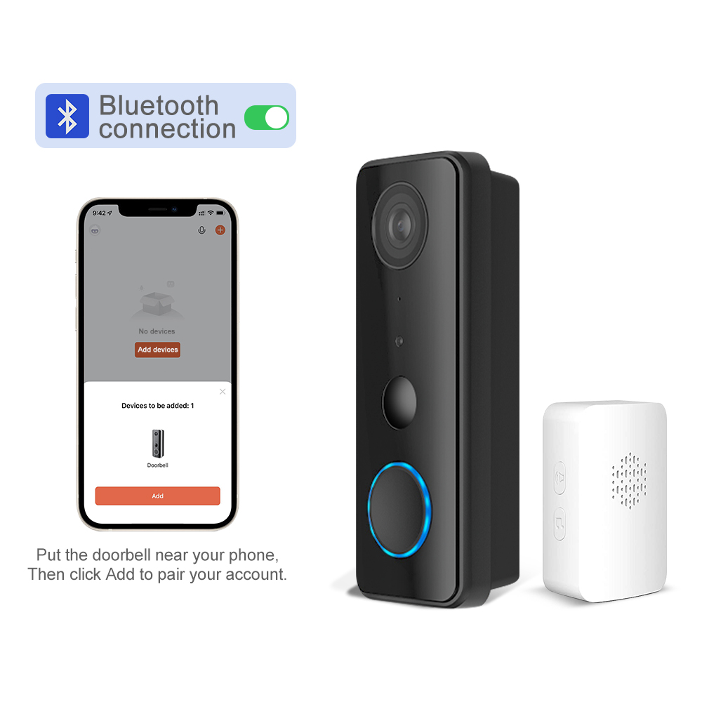 Peephole Camera Viewer - Videoportero WIFI de 2MP 1080P con