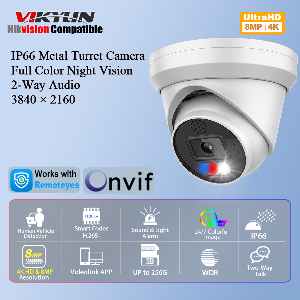 Home Security Options - Cámara IP Vikylin 4K 8MP con