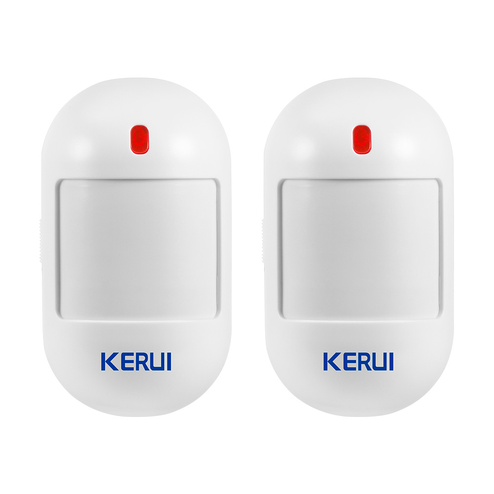 Home Security Systems Wireless - KERUI-Sensor de movimiento PIR inalámbrico, Detector