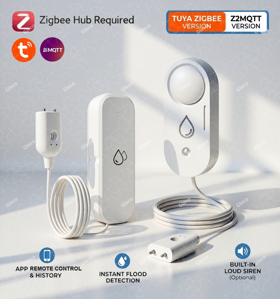 Home Security App - Sensor de Fugas de Agua Zigbee,