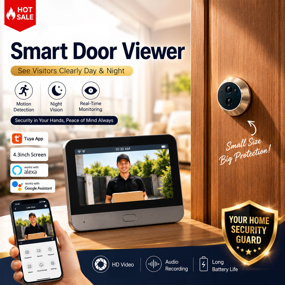 Home Security Google Camera - Cámara de Seguridad Inteligente Tuya para