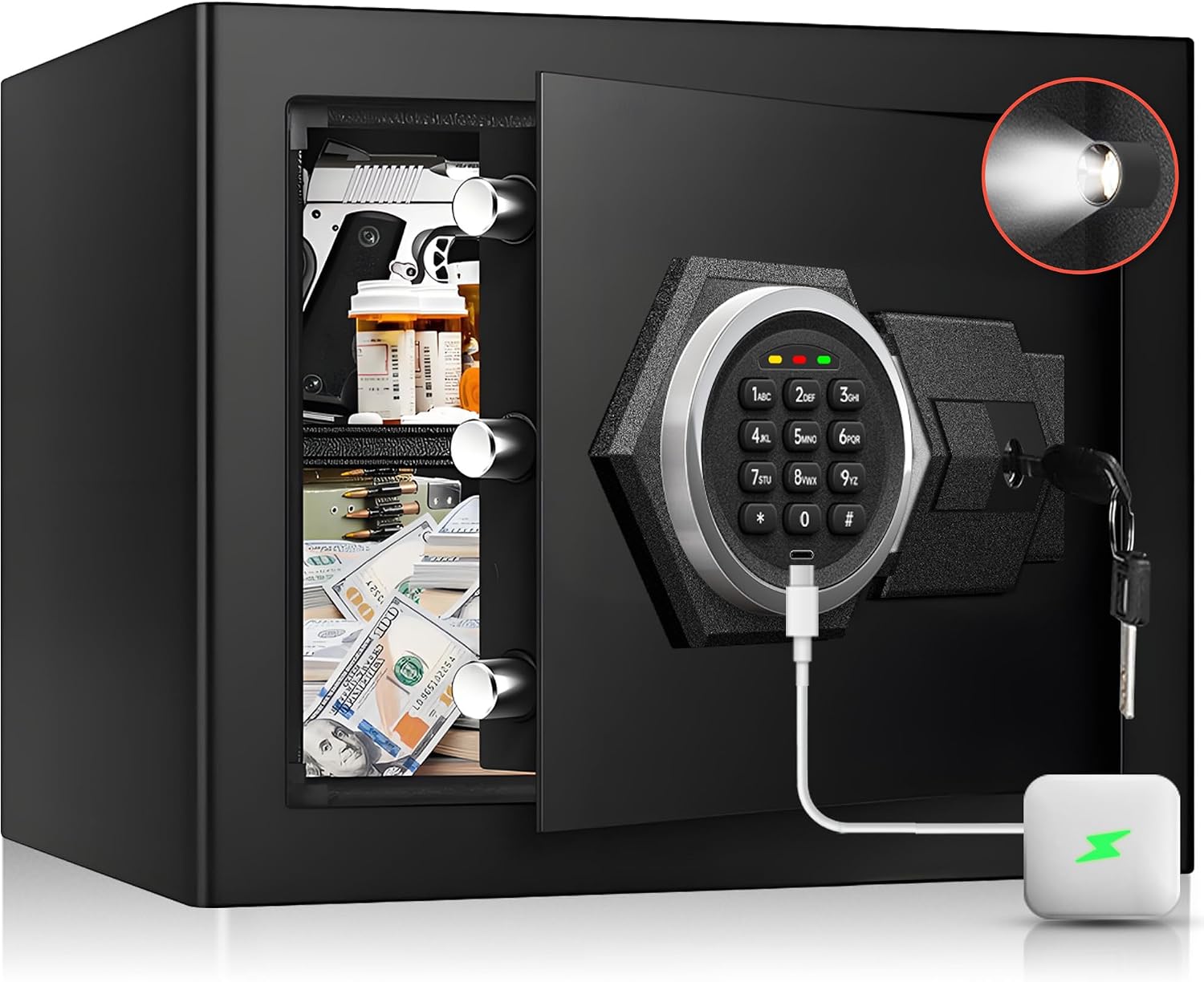 Home Security Key Box - Caja Fuerte Ignífuga para el Hogar