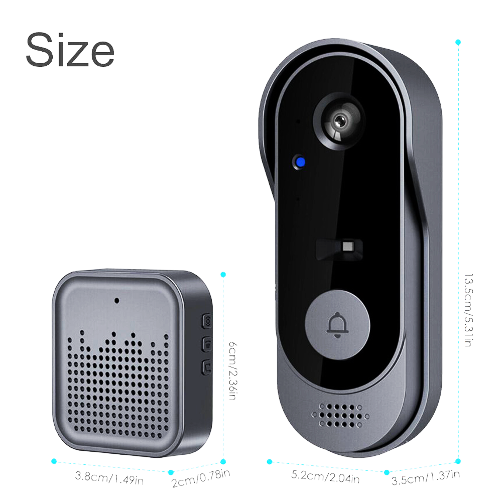 Peephole Camera Viewer - Videoportero WiFi con aplicación Tuya, ángulo
