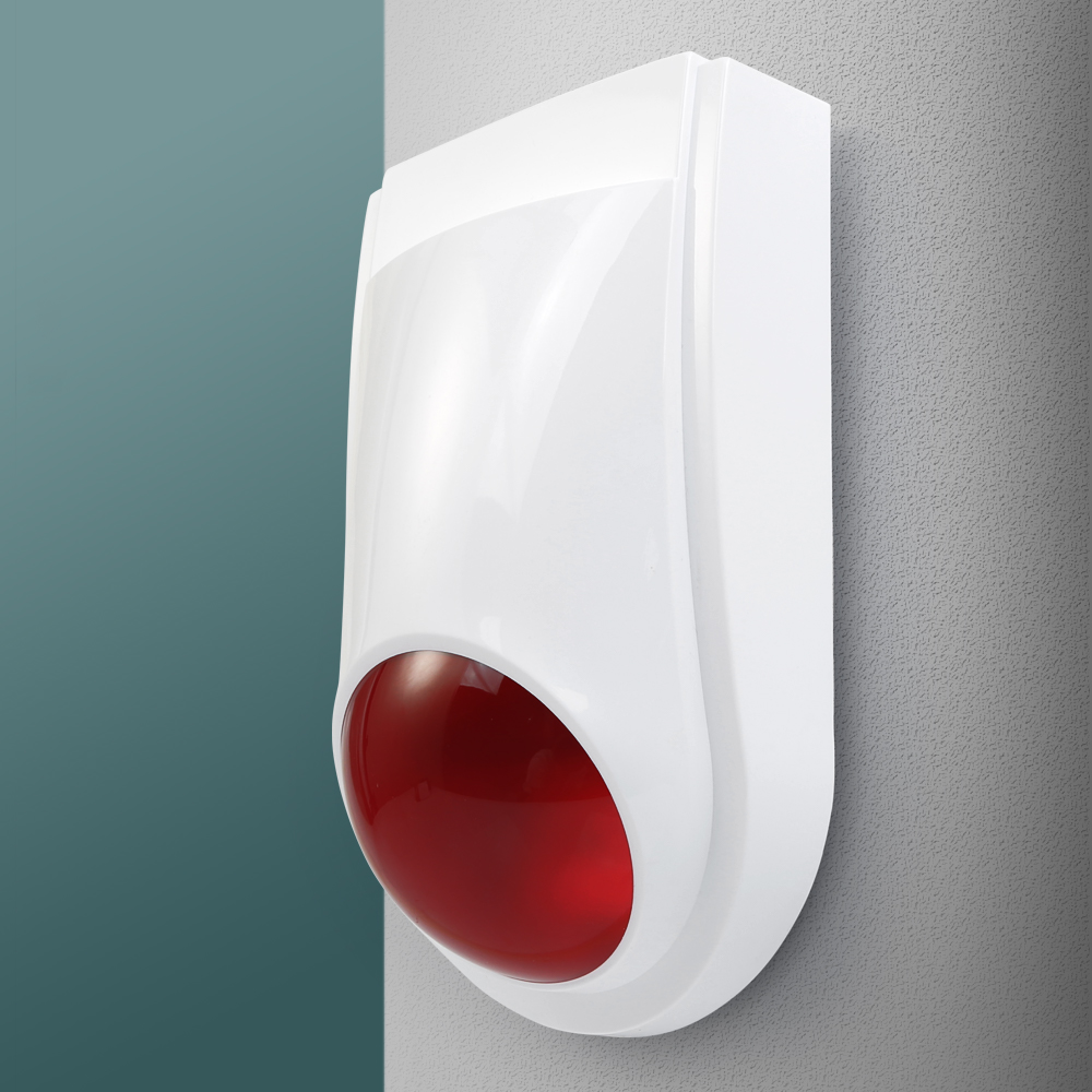 Home Security With Ai - Sirena de flash inalámbrica E6, luz