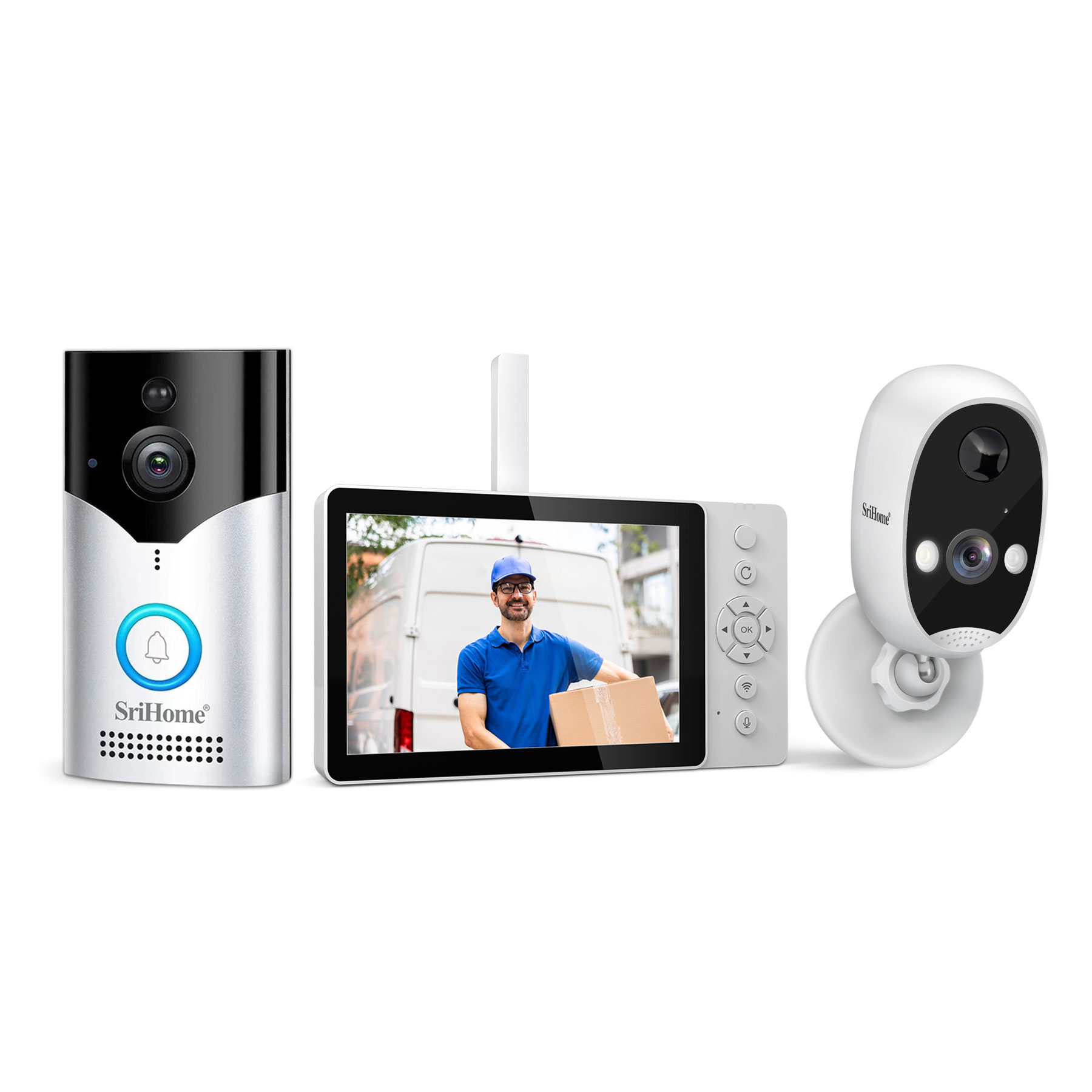 Peephole Camera Viewer - Srihome SH054+DH008 4MP 1400P Videoportero WIFI