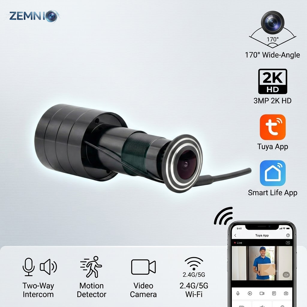 Peephole Camera Viewer - Cámara de Video WiFi para Mirilla