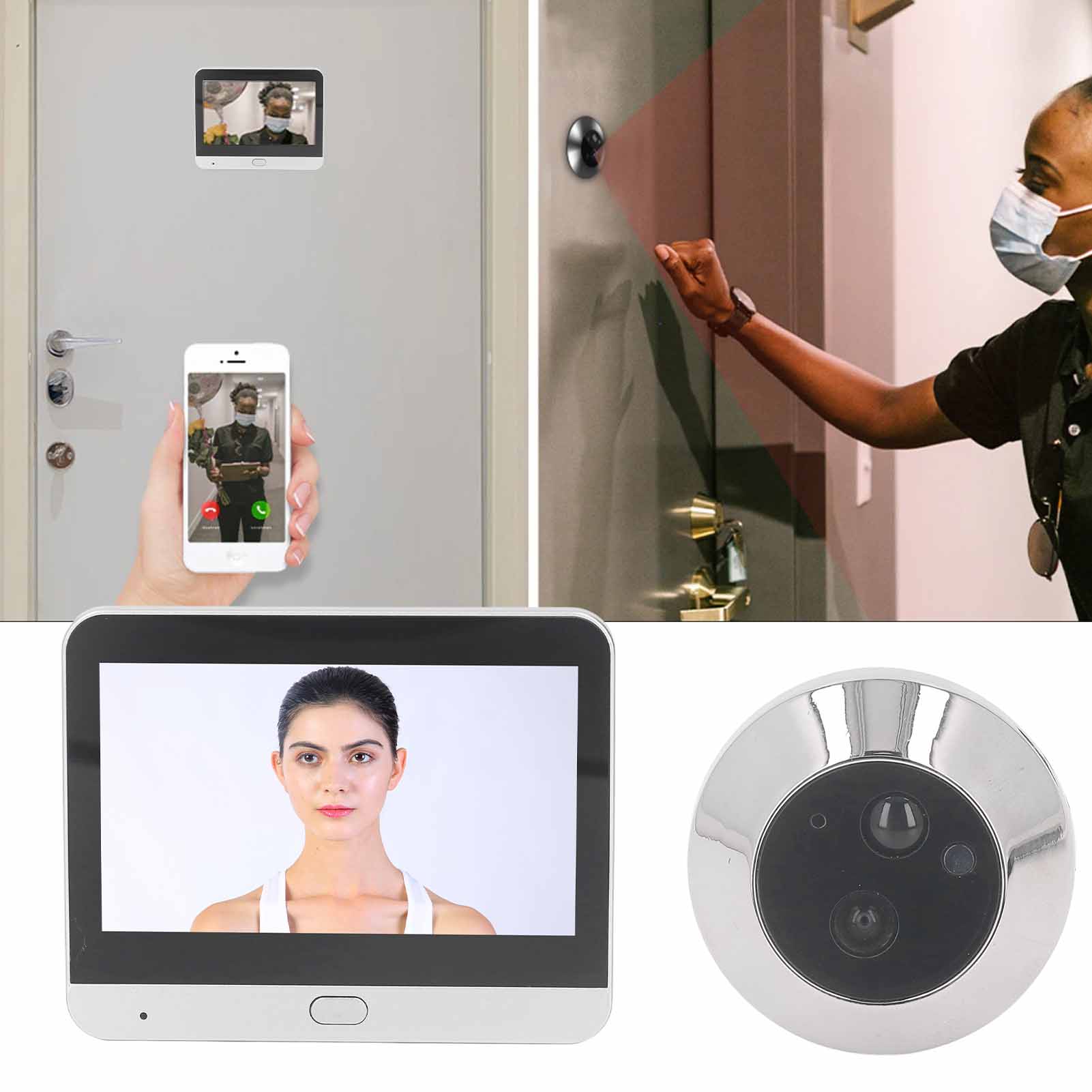 Peephole Camera Viewer - Visor de puerta Digital, cámara de