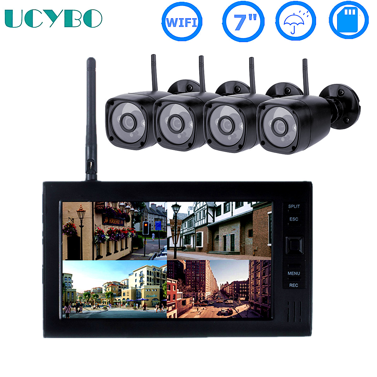 Home Security Systems Wireless - Sistema de seguridad cctv lcd de
