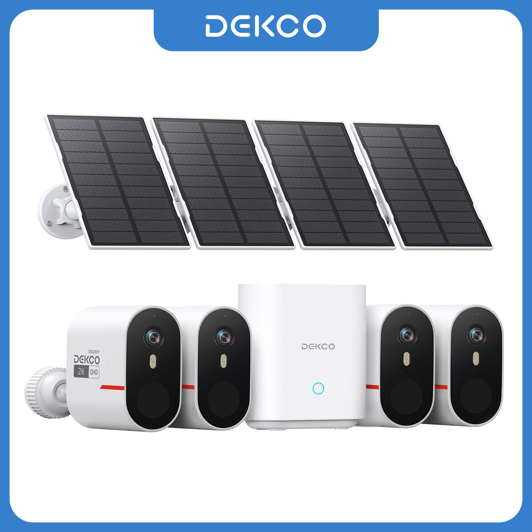 Home Security Systems Wireless - Sistema de Cámara Solar WiFi Dekco