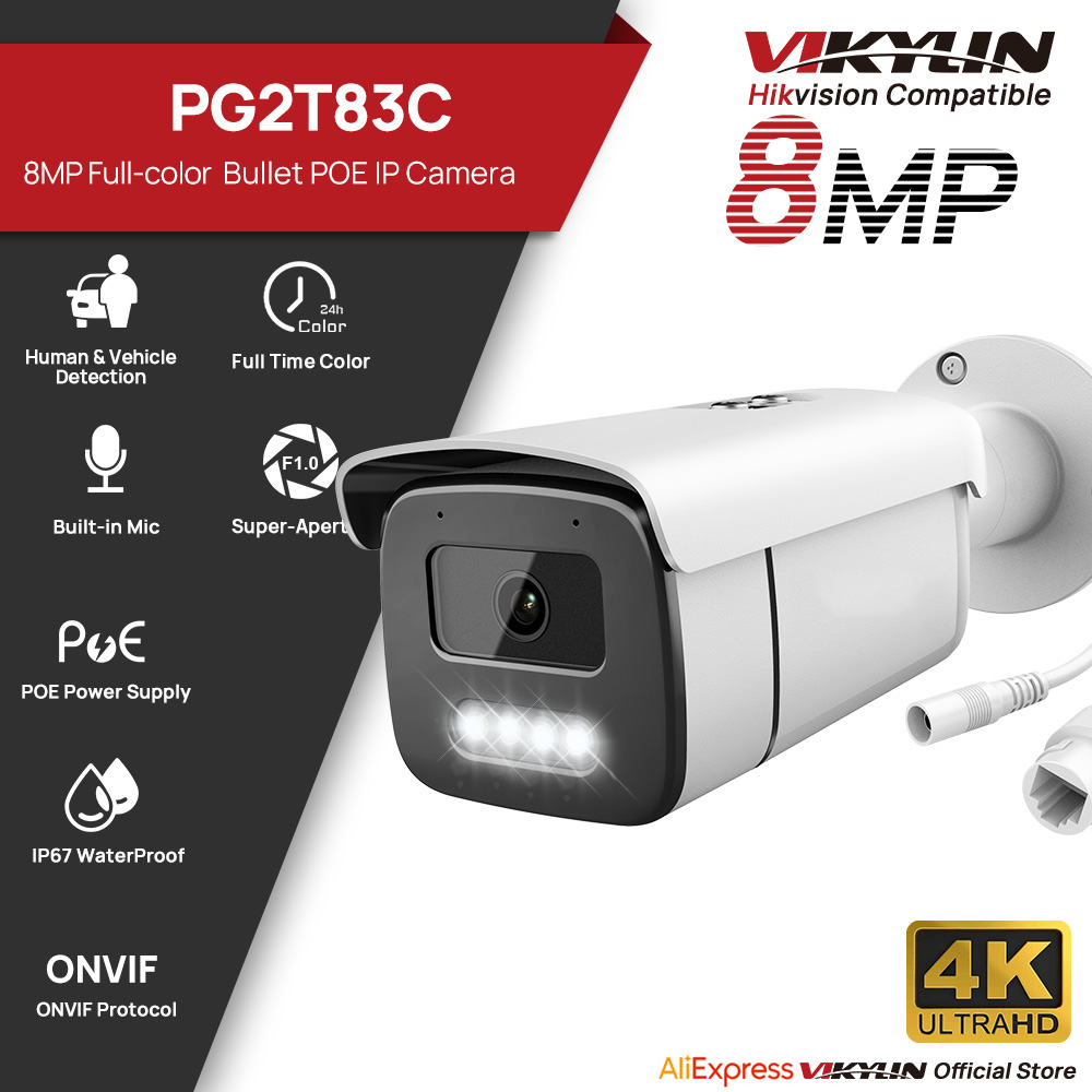 Home Security Options - Cámara IP Vikylin de 8MP con