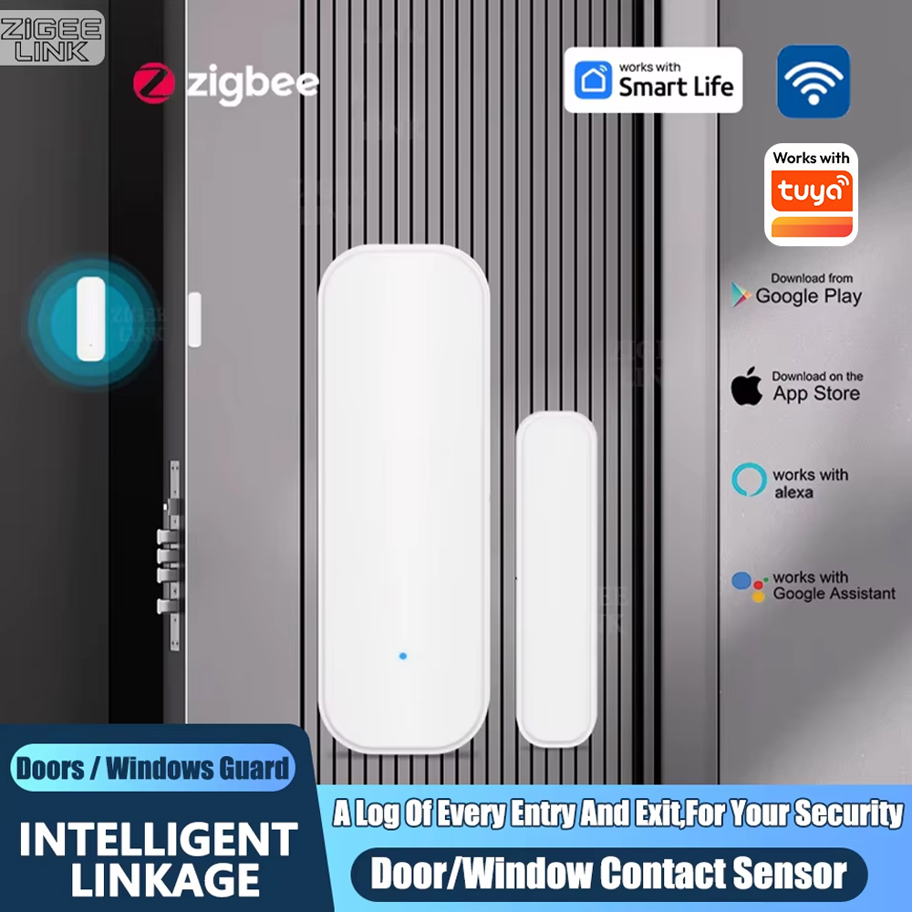Home Security Systems Wireless - Sensor de puerta y ventana ZigBee,