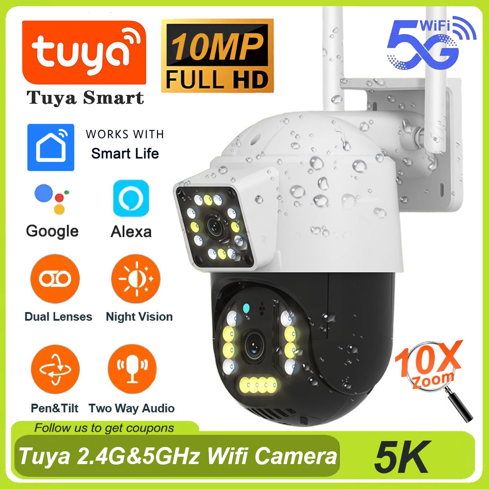 Home Security Google Camera - Tuya-cámara inalámbrica para exteriores, 5G, Wifi,
