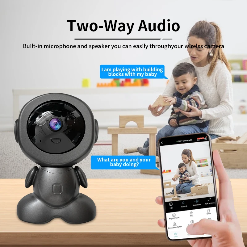 Cámara de Vigilancia WiFi de 8 - Home Security Robot reseña y precio