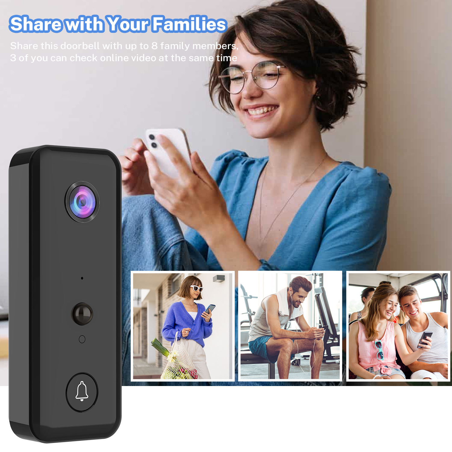 Videoportero IP WIFI 720P con  - Peephole Camera Viewer reseña y precio