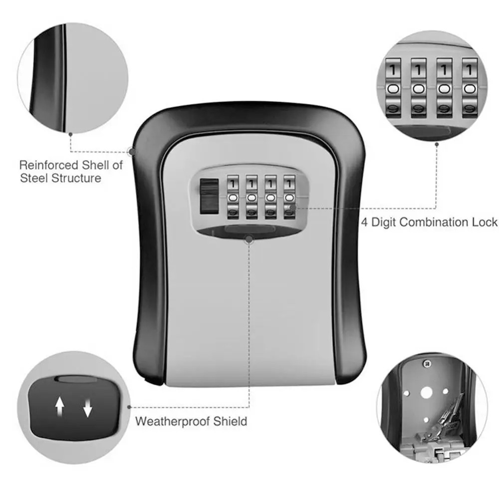 Caja de Seguridad con Cerradur - Home Security Key Box reseña y precio