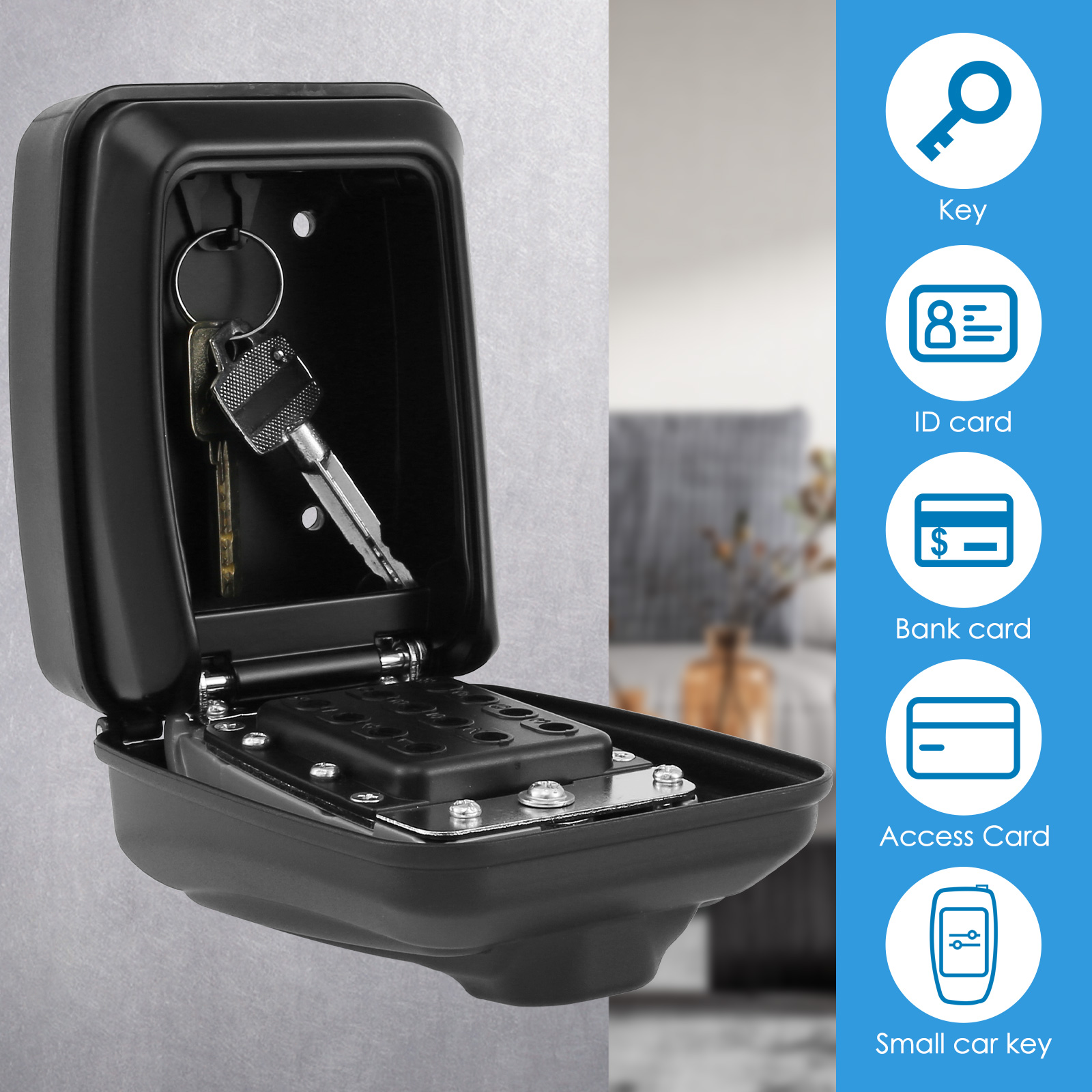Caja de bloqueo de llave de mo - Home Security Key Box reseña y precio