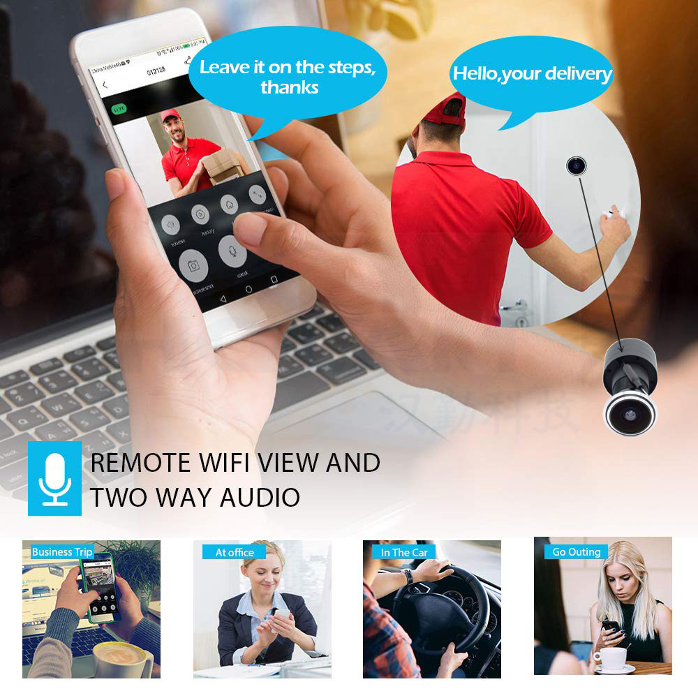 Cámara IP POE de ojo de puerta - Peephole Camera Viewer reseña y precio