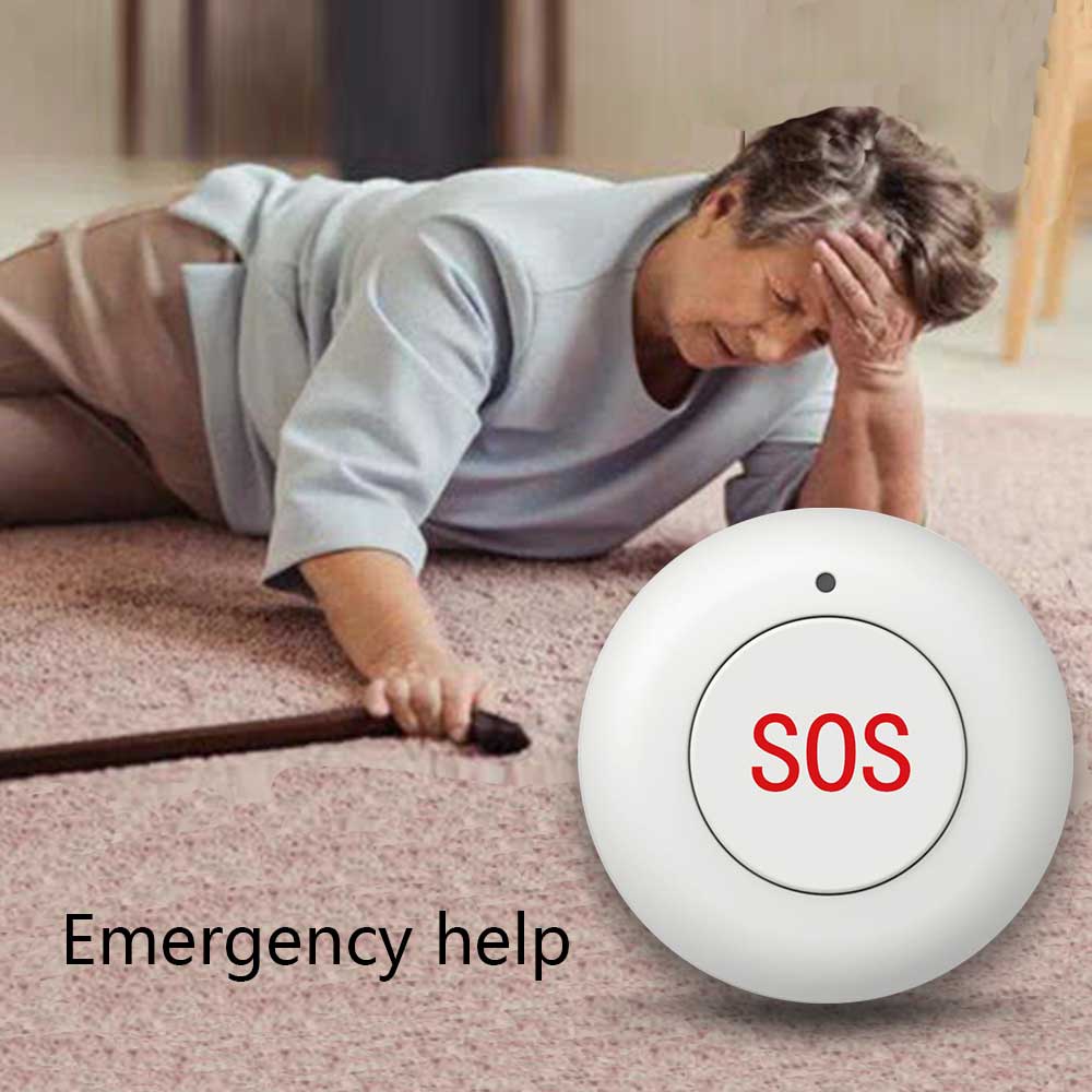 Botón SOS inalámbrico para pue - Home Security Systems Wireless reseña y precio