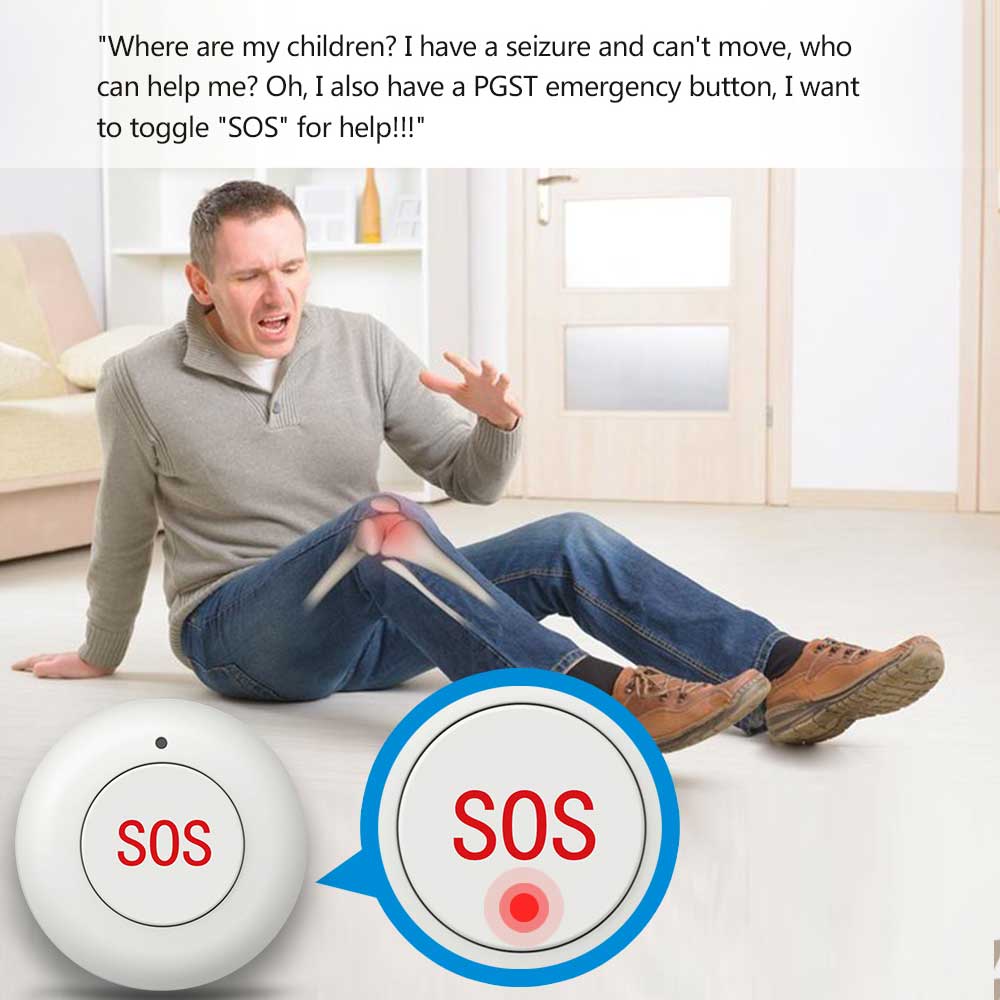 Botón SOS inalámbrico para pue - Home Security Systems Wireless reseña y precio