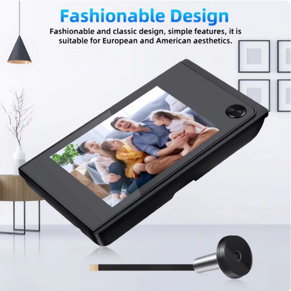 Hollarm-cámara con timbre inal - Peephole Camera Viewer reseña y precio