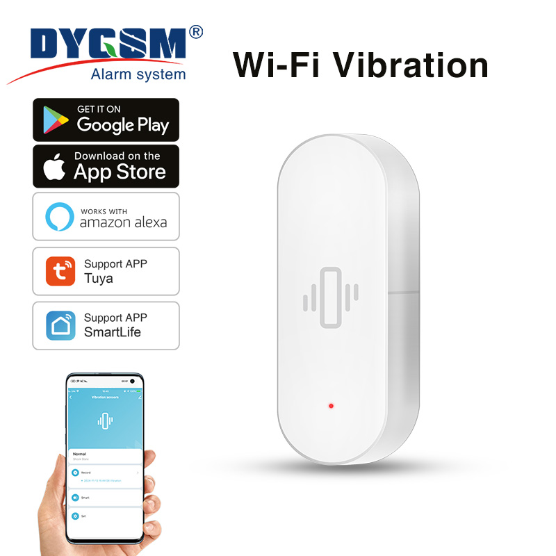 Sensor de vibración WiFi Tuya, - Home Security App reseña y precio