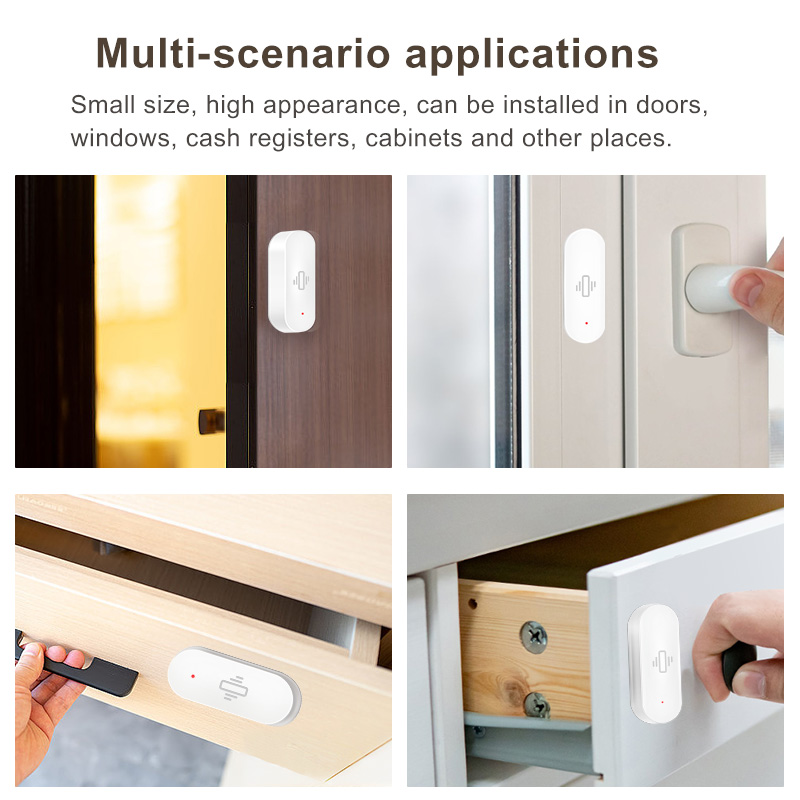 Sensor de vibración WiFi Tuya, - Home Security App reseña y precio
