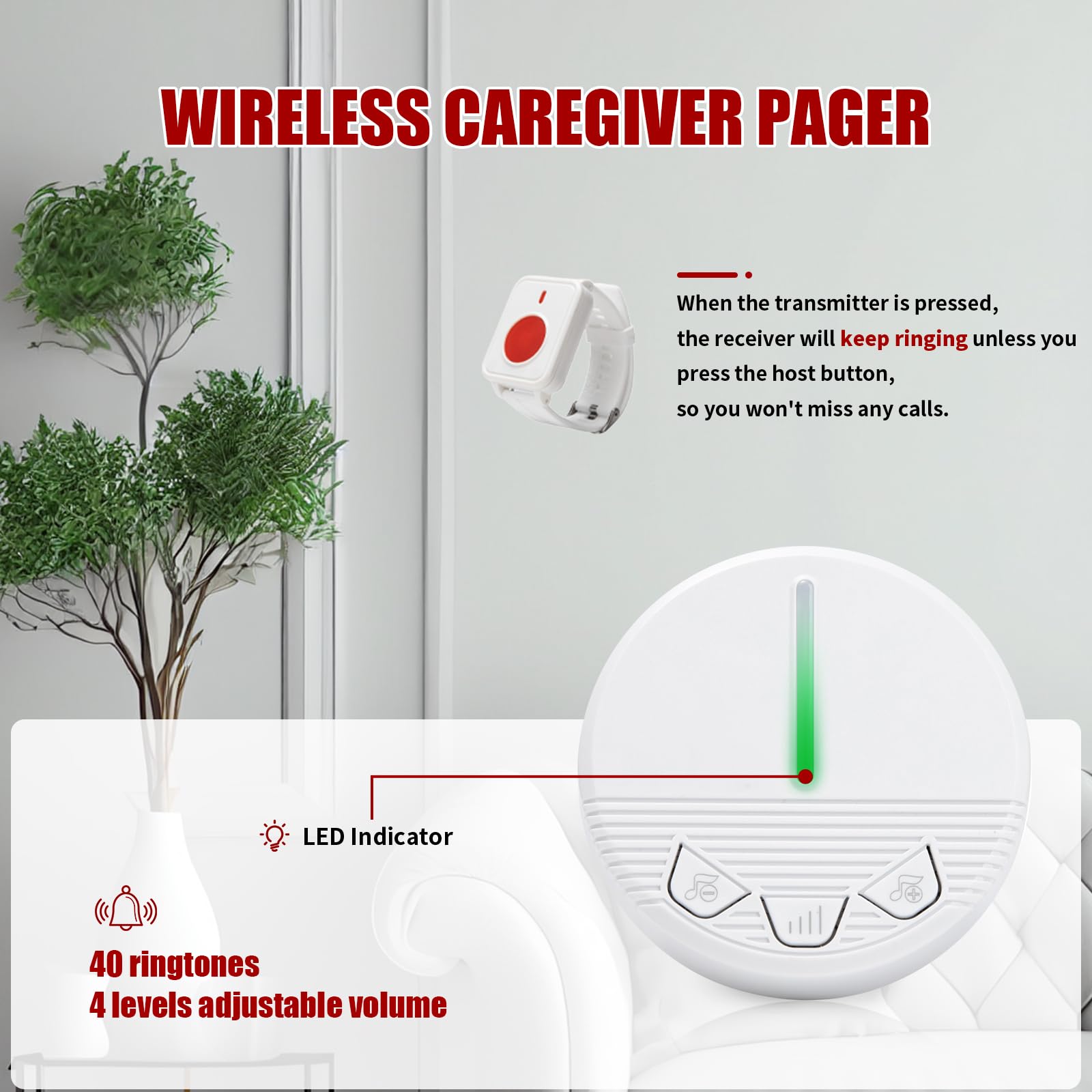 Botón de llamada para cuidador - Home Security For Seniors reseña y precio