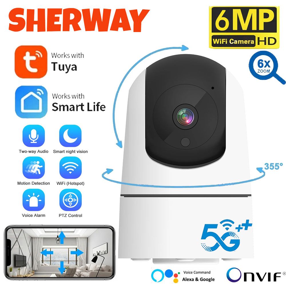Cámara WiFi de 6MP, Cámara de  - Home Security Google Camera reseña y precio