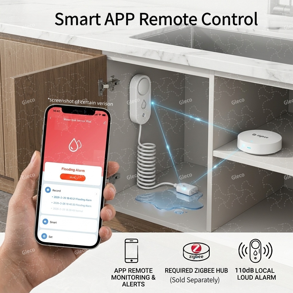Sensor de Fugas de Agua Zigbee - Home Security App reseña y precio