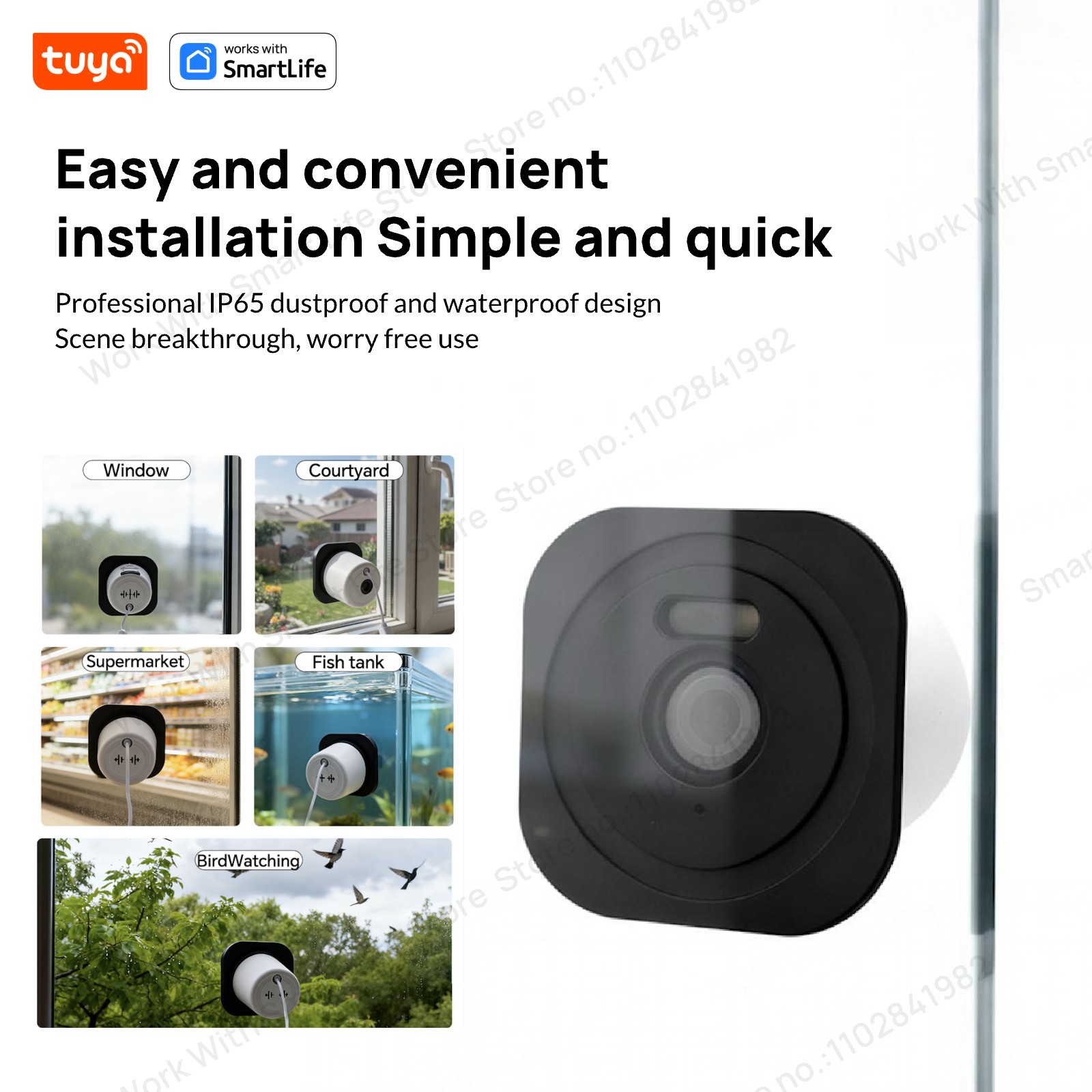 Cámara de ventana Tuya de 3MP  - Home Security Robot reseña y precio