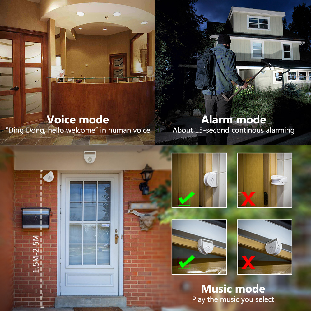 Timbre de timbre infrarrojo in - Home Security Options reseña y precio