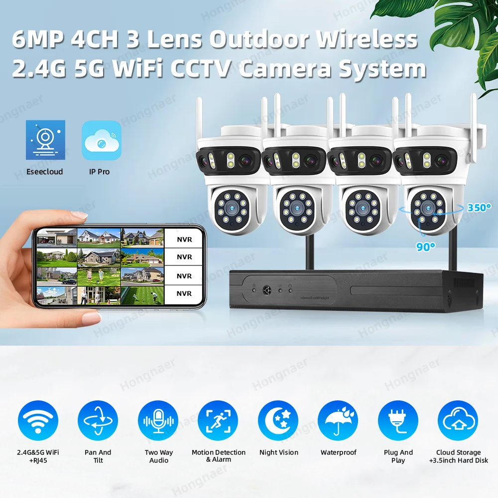 Kit de Sistema de Cámara de Se - Home Security Systems Wireless reseña y precio