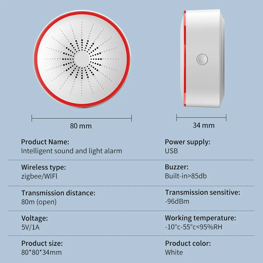 Sirena de Alarma Inteligente T - Home Security With Ai reseña y precio