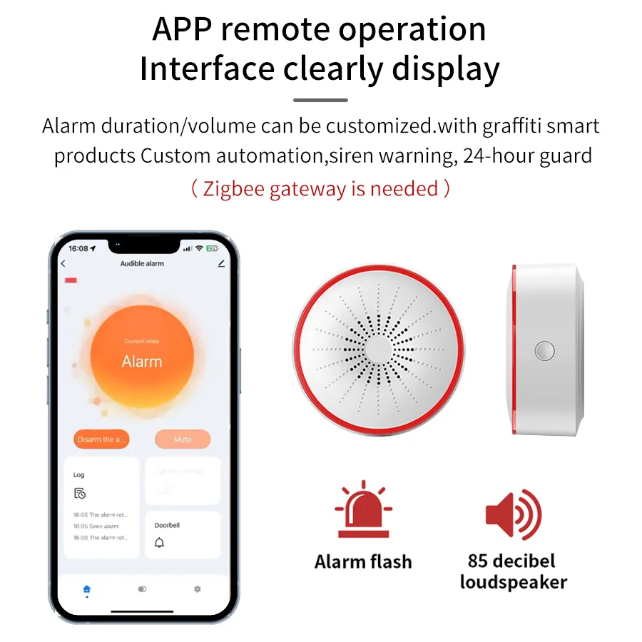 Sirena de Alarma Inteligente T - Home Security With Ai reseña y precio