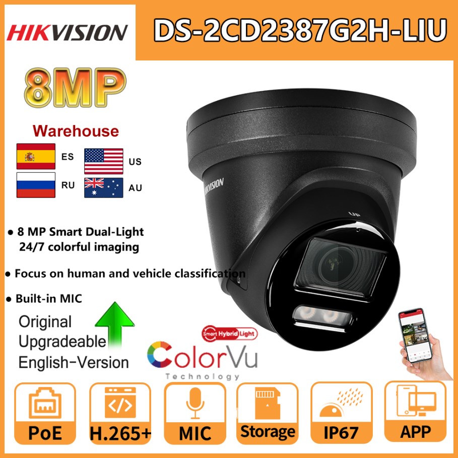 Cámara IP Hikvision de 8MP DS- - Home Security Hikvision reseña y precio