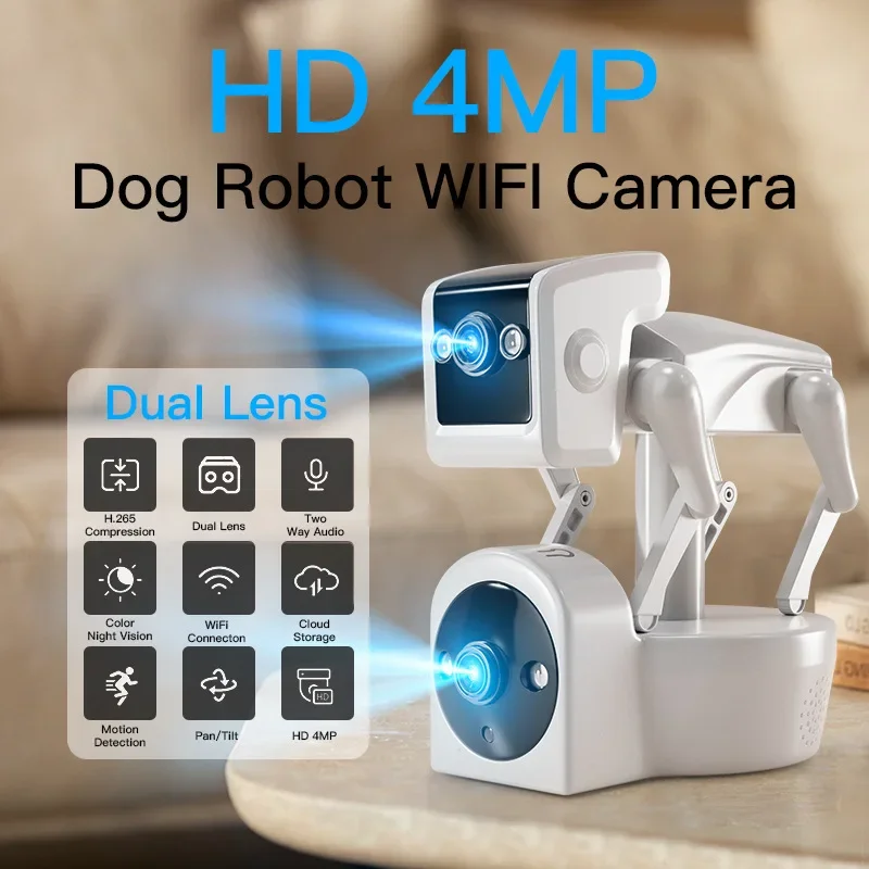 Cámara IP de 2MP, Robot inalám - Home Security Robot reseña y precio