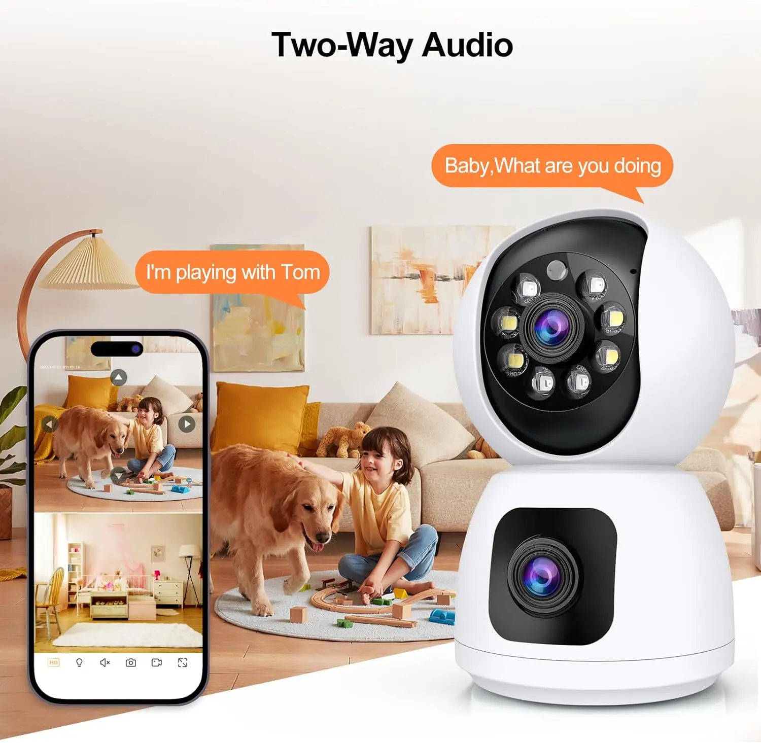 Tuya 4K 8MP HD WiFi cámara int - Home Security Google Camera reseña y precio