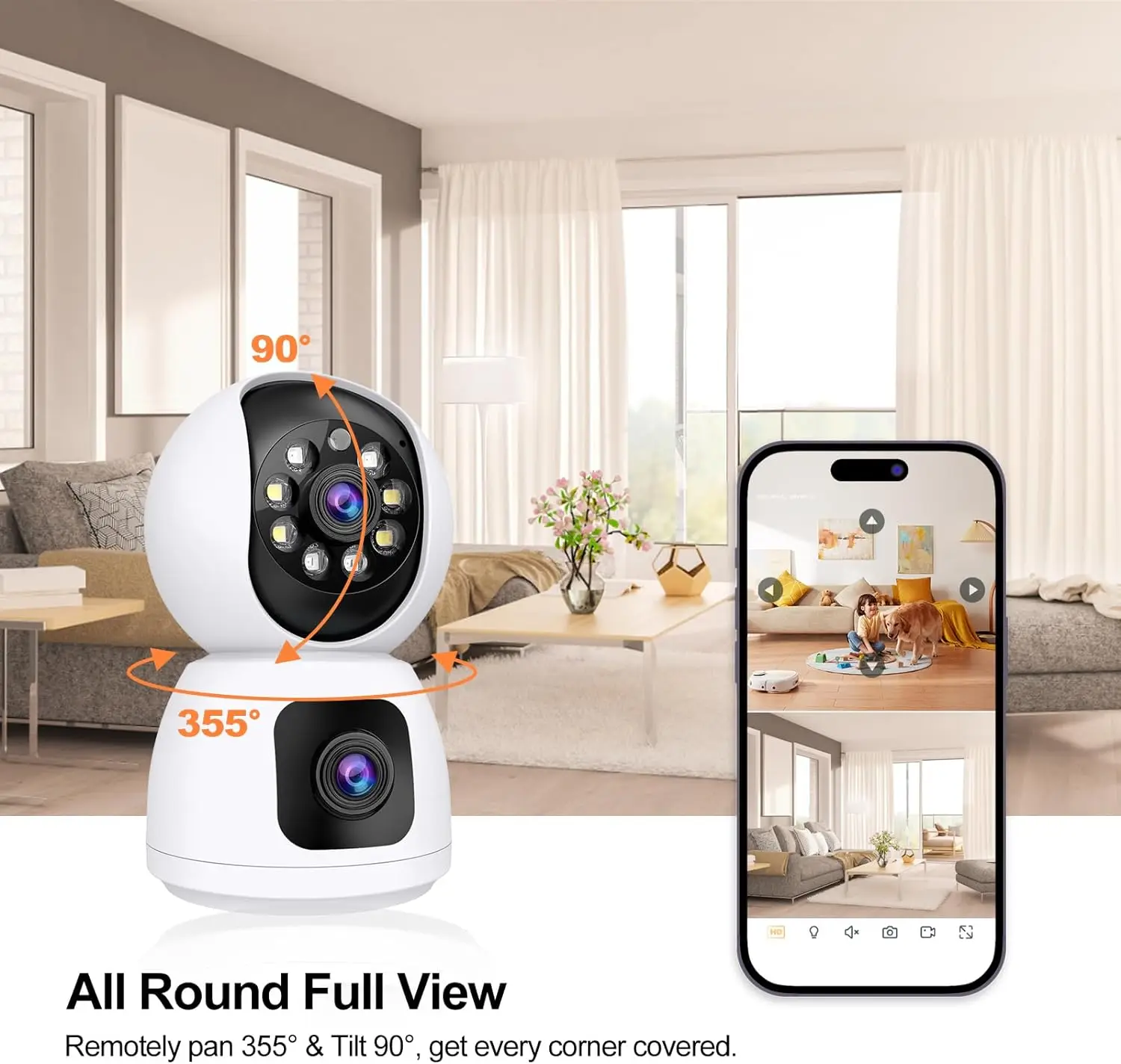 Tuya 4K 8MP HD WiFi cámara int - Home Security Google Camera reseña y precio