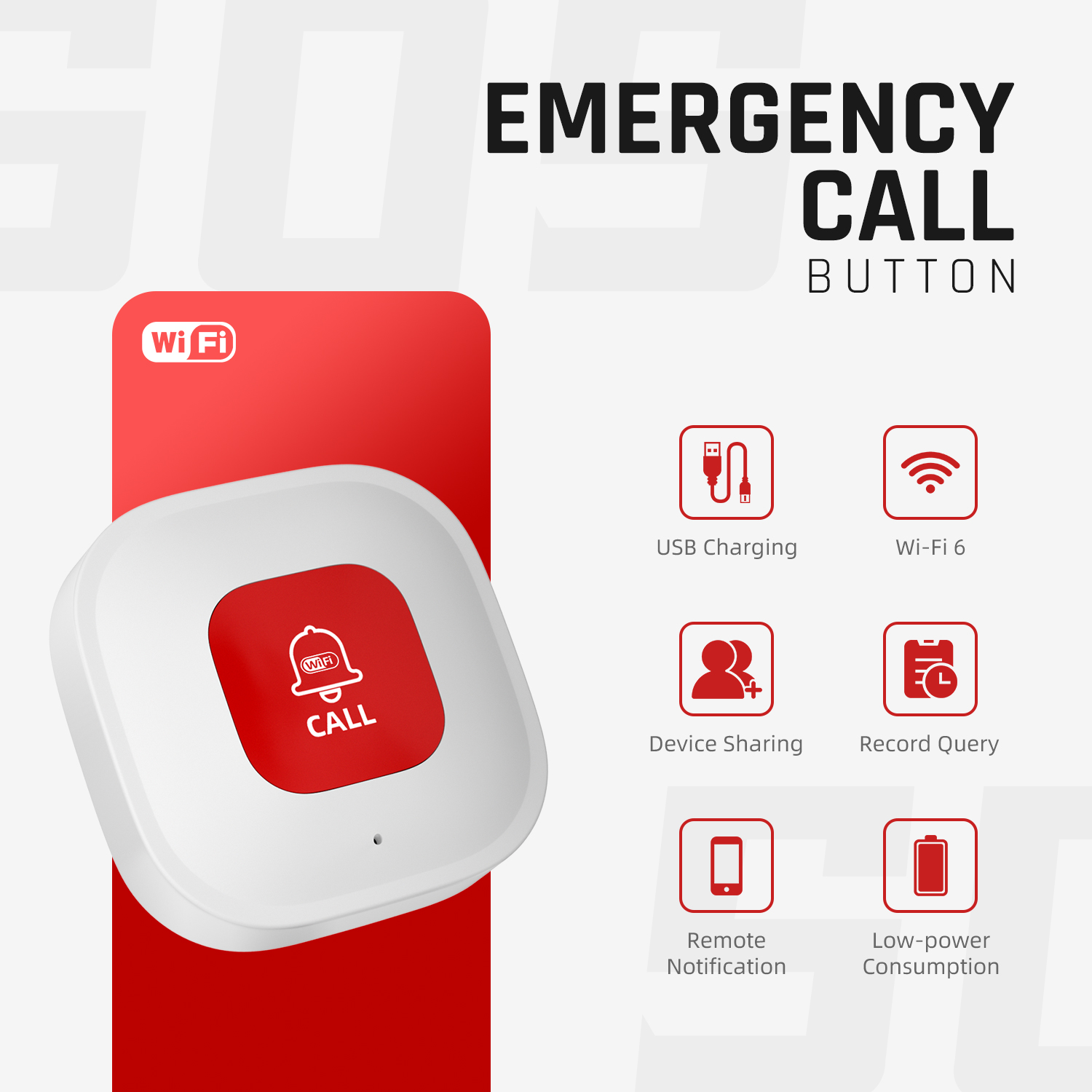 Alarma de emergencia con botón - Home Security For Seniors reseña y precio