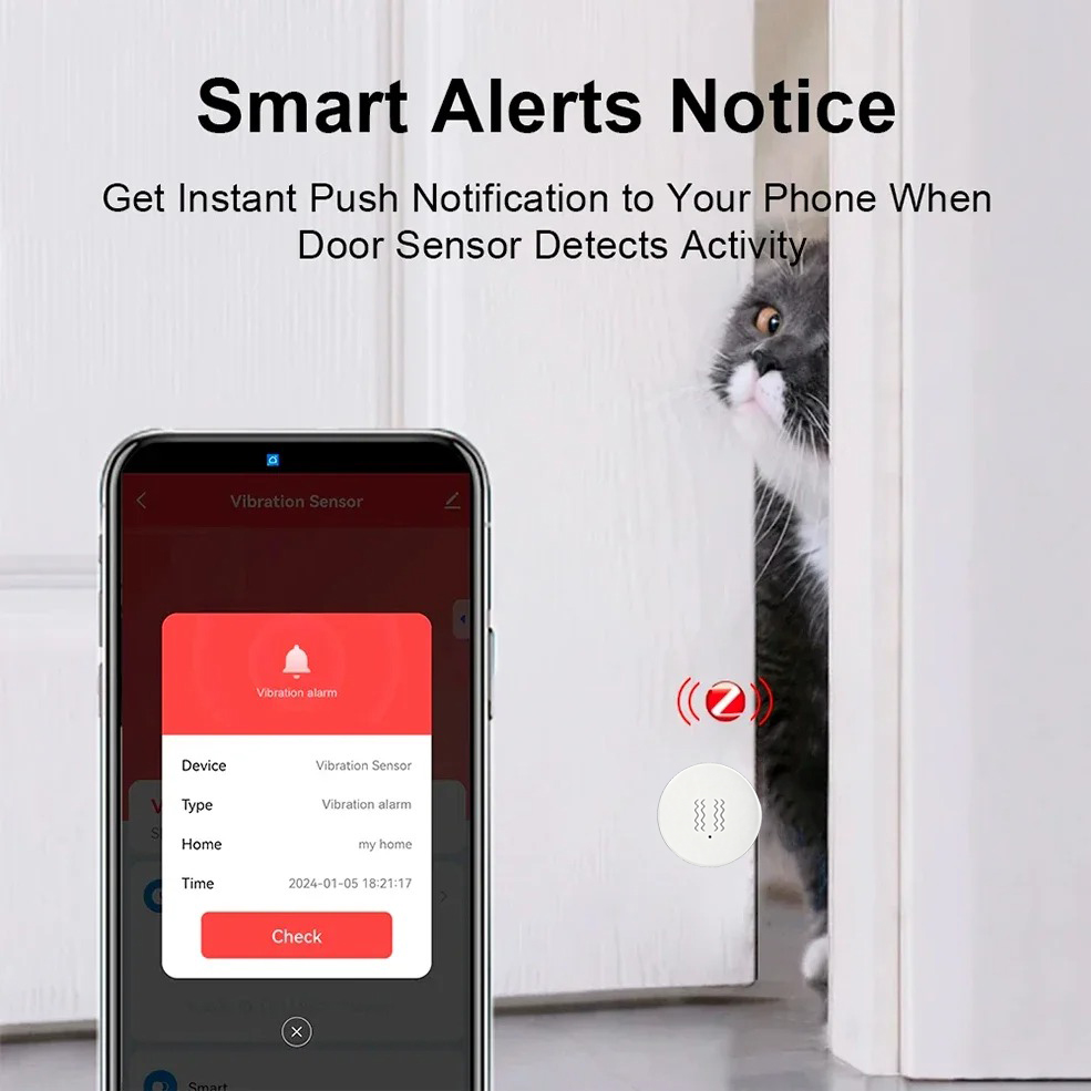 Sensor de Vibración Inteligent - Home Security App reseña y precio