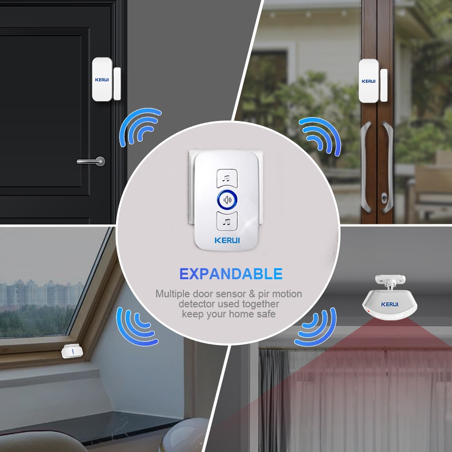 KERUI-timbre inalámbrico M525, - Home Security Options reseña y precio