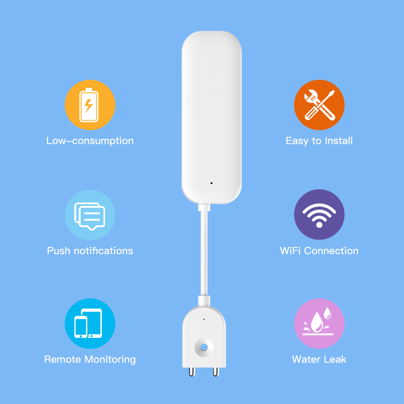Tuya WiFi ZigBee Sensor de agu - Home Security With Ai reseña y precio