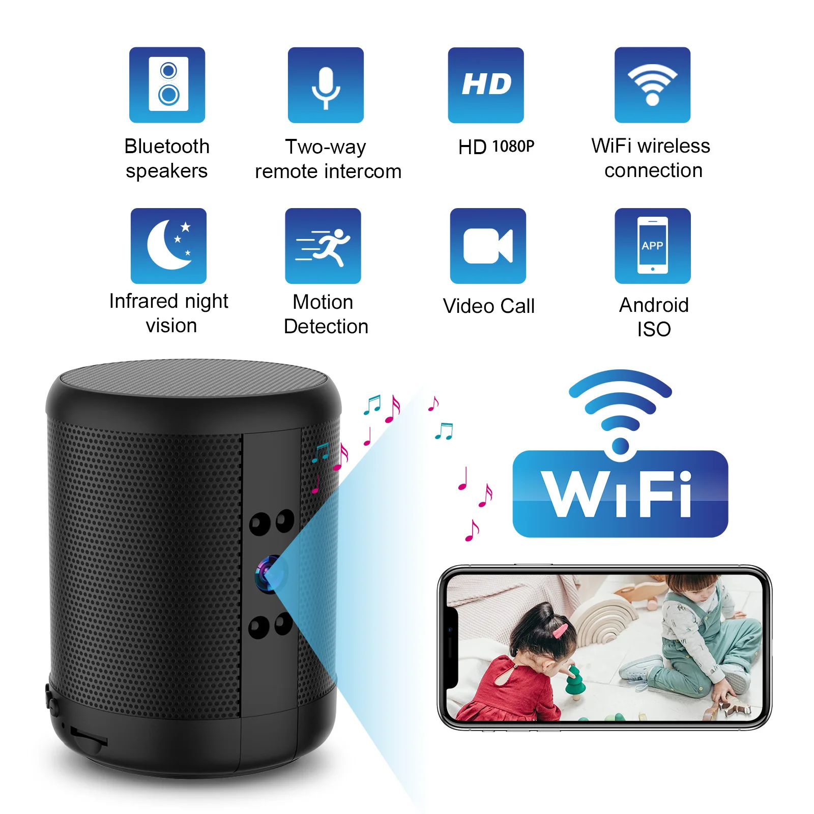 Cámara de Seguridad WiFi con A - Home Security Robot reseña y precio
