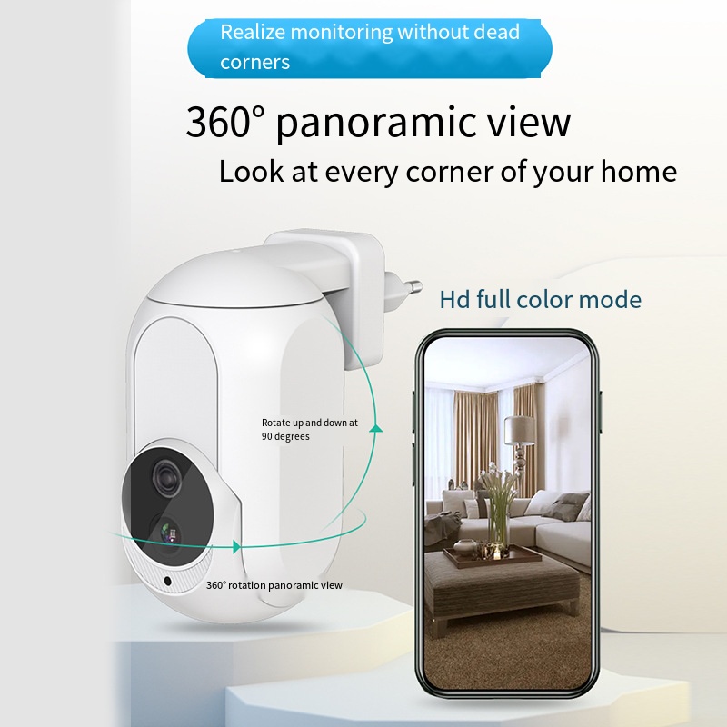 Cámara enchufable de pared Tuy - Home Security Google Camera reseña y precio