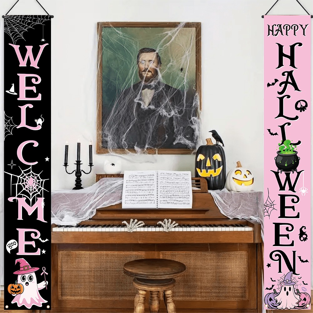 Pancarta de Halloween Rosa y N - Home Security Yard Sign reseña y precio