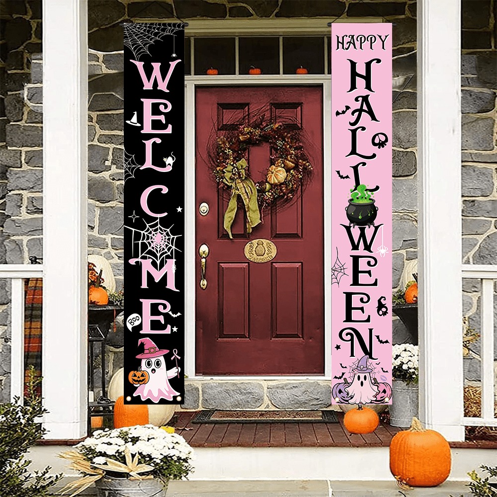 Pancarta de Halloween Rosa y N - Home Security Yard Sign reseña y precio