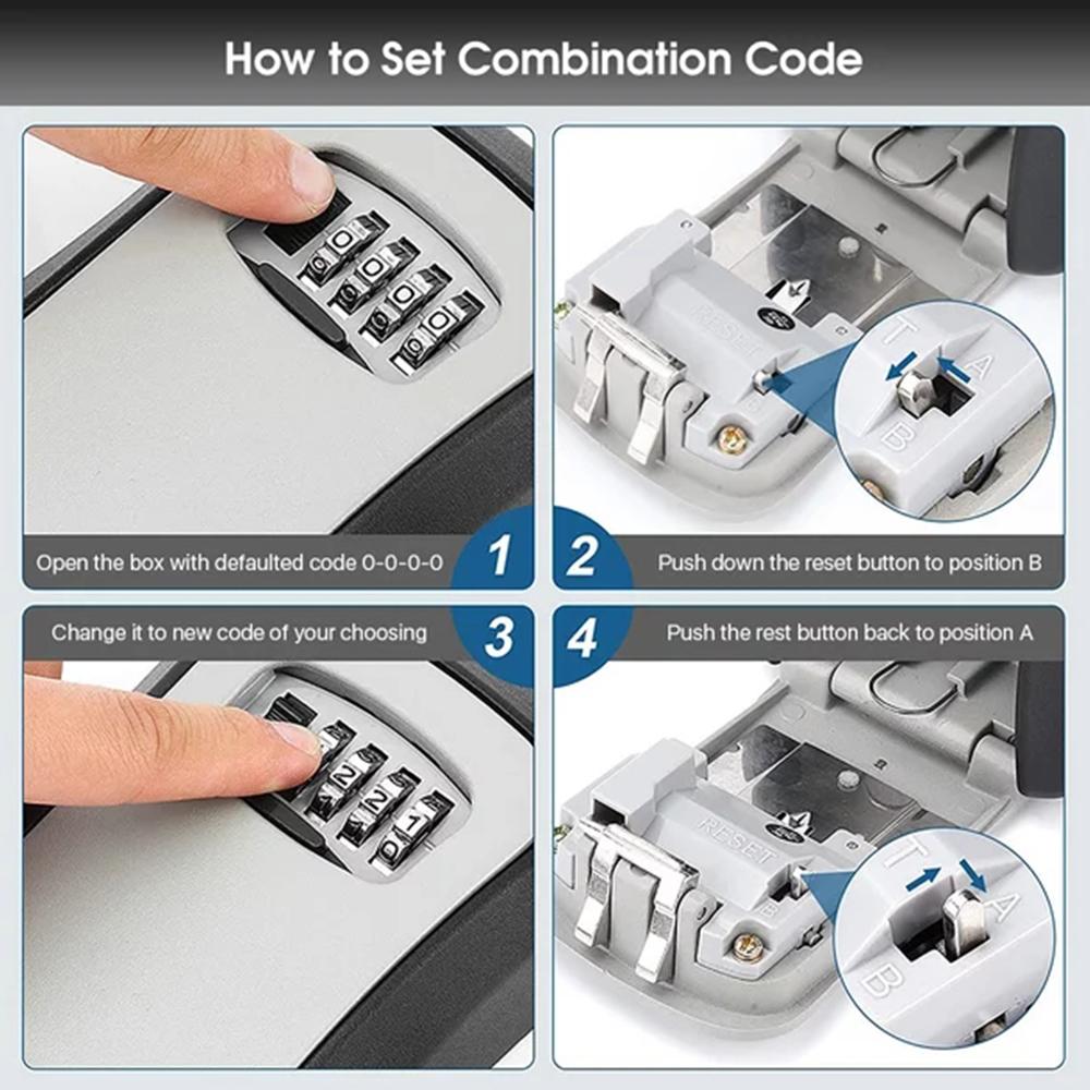 Caja de almacenamiento de llav - Home Security Key Box reseña y precio
