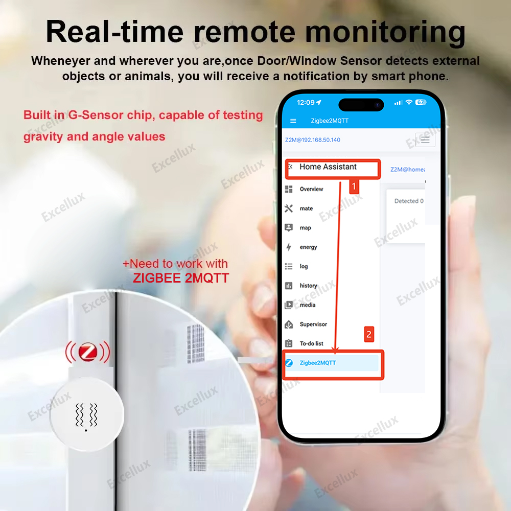 Sensor de vibración inteligent - Home Security App reseña y precio